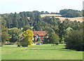 Overlooking Boxted Hall from the churchyard