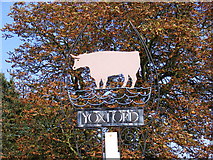 TM3968 : Yoxford Village Sign by Geographer
