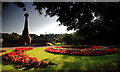 War memorial & gardens from riverside looking S.E.