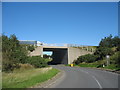 Bridge carrying the A 55 over a minor road which links with the A 5