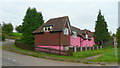 Pink cottage at Pencraig