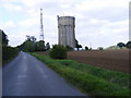 TM3671 : Halesworth Road & Sibton Water Tower by Geographer