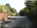 Approach road to  foot and cycle tunnel under the Emsworth Bypass