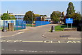 Entrance to Upper Shirley High school