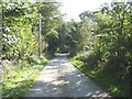 Approaching the road junction at Llwyn Onn