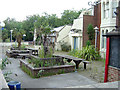 Overgrown pub terrace