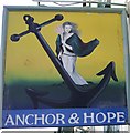 Sign for the Anchor and Hope, Salisbury