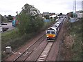 Goods train passing through Grahamston Station, Falkirk