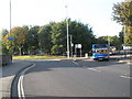 Bus turning into Isambard Brunel Road