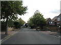 Looking down Merthyr Avenue towards the junction with Penrhyn Avenue