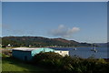 Boathouse by the coast road at Kames