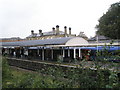 View from the footbridge down onto the Ascot platform at Aldershot Railway Station