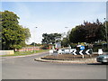 Looking over the Ordnance Roundabout  into Ordnance Road