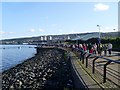 Waterfront walkway in Greenock