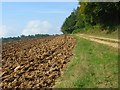 Ploughed farmland and track, Cadmore End