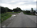 Oxcroft Lane - Junction with track to Oxcroft Estate