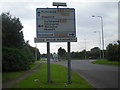 Crow Brook Roundabout & sign