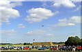 Small plane over Turweston Airfield