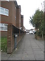 Looking east to west down Elms Road