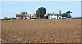 Looking up the field from the corner of Church Road