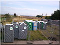 Portable toilets in Elliott Loohire depot