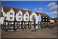 Modern housing at Wivenhoe dry dock