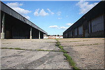 TM0321 : Empty warehouses at Rowhedge Wharf by Bob Jones