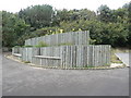 Boscombe: plant display/benches at Shelley Park